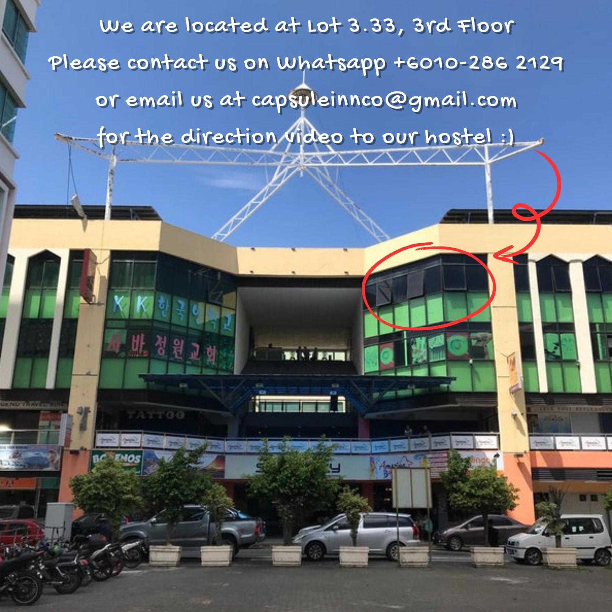 Capsule Inn โกตาคินาบาลู ภายนอก รูปภาพ